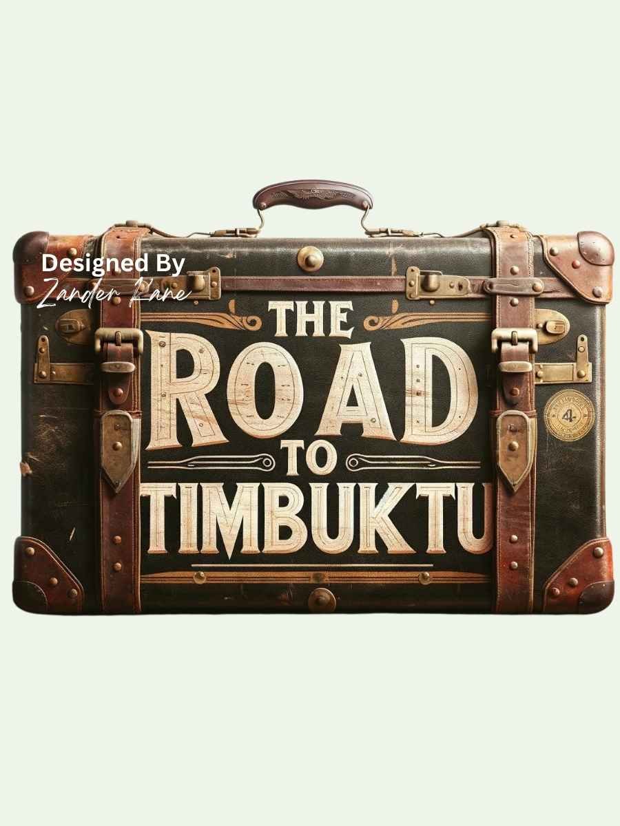 The Road to Timbuktu - Vintage Suitcase - 14x11 product image (1)