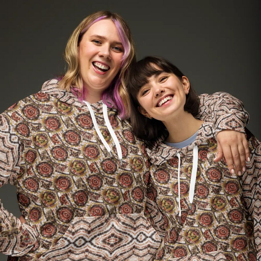 Funky Boho Tie Dye Butterfly Hoodie product image (6)