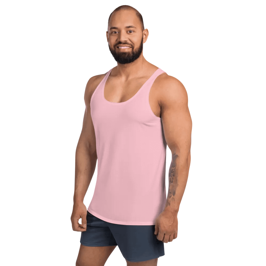 Plain Color Pink Tank Top product image (3)