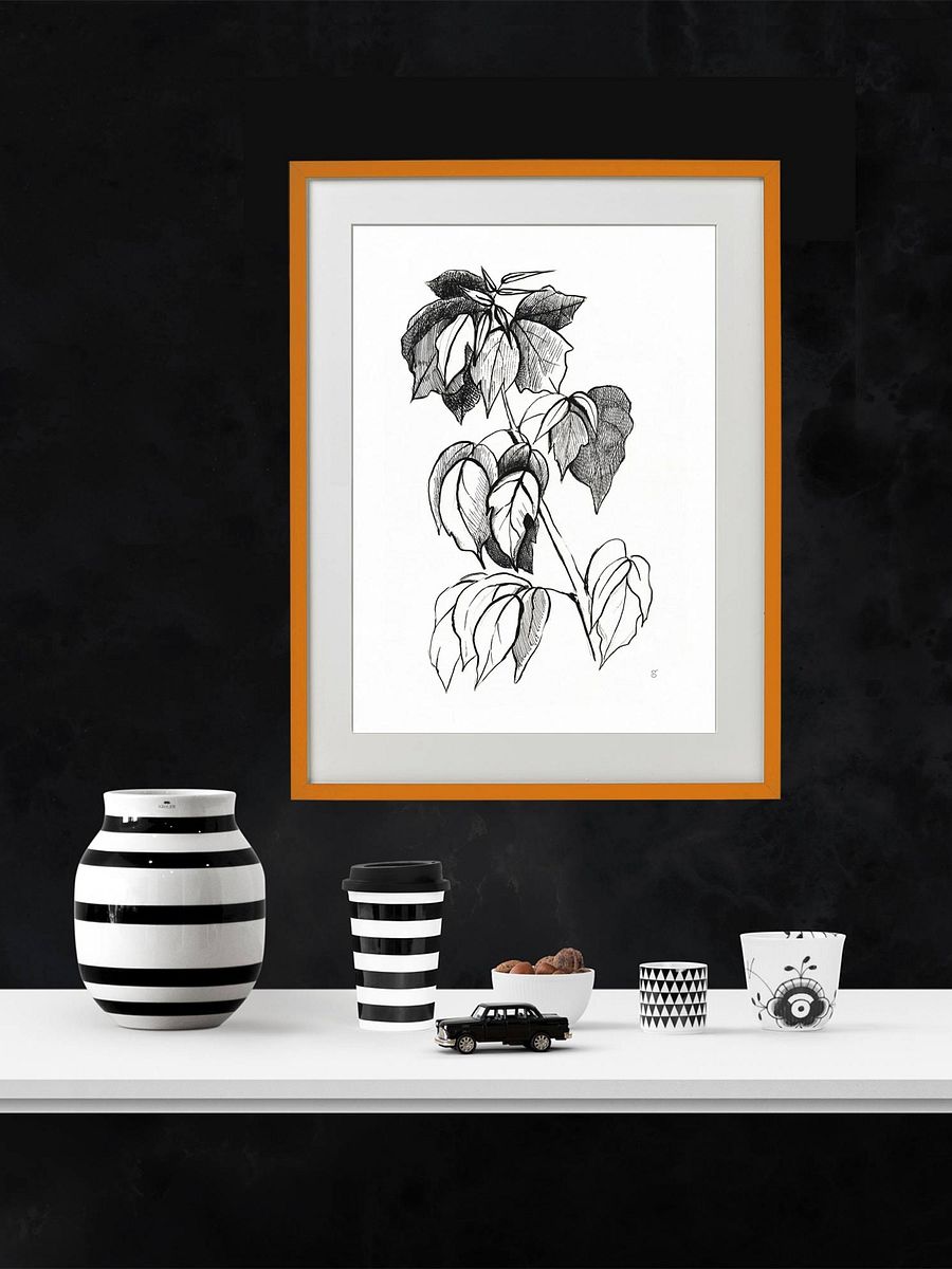 Botanical Bliss Matte Poster - Stylish Graphical Twig product image (6)