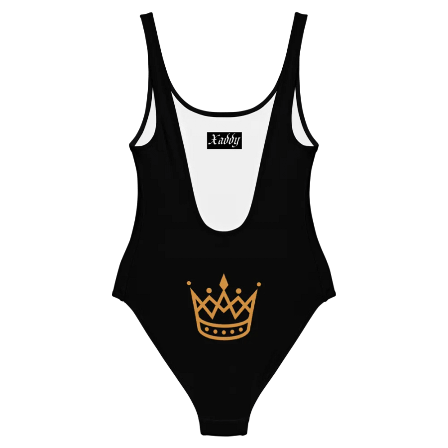 Black and White Logo One Piece Swimsuit - Crown Simple product image (6)