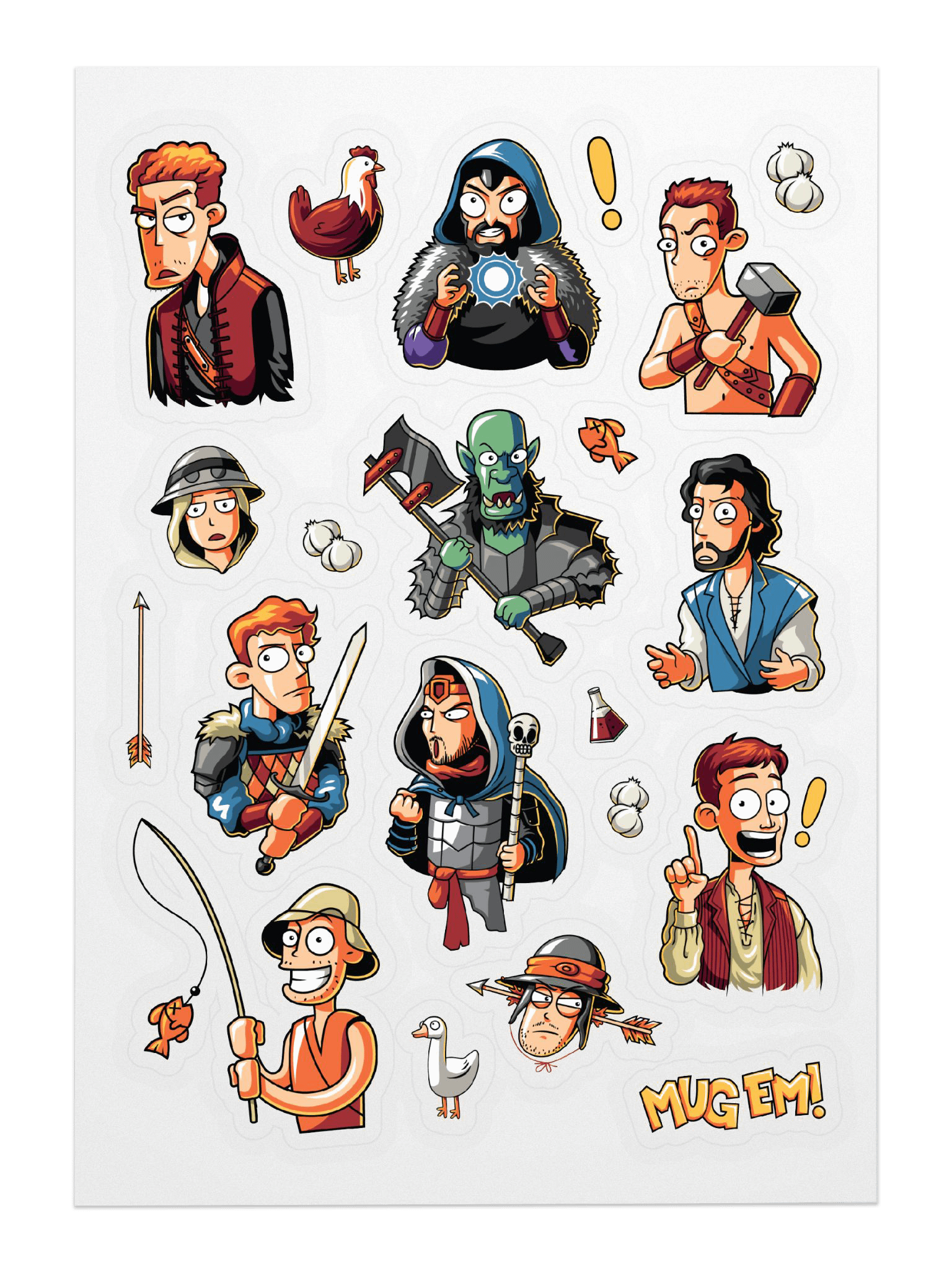 Epic NPC Man Sticker Sheet product image (3)