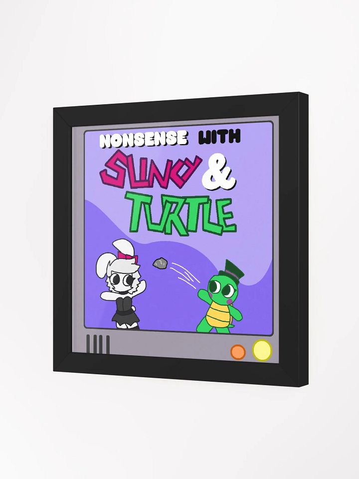 Nonsense with Slinky & Turtle Cover Framed Print product image (3)