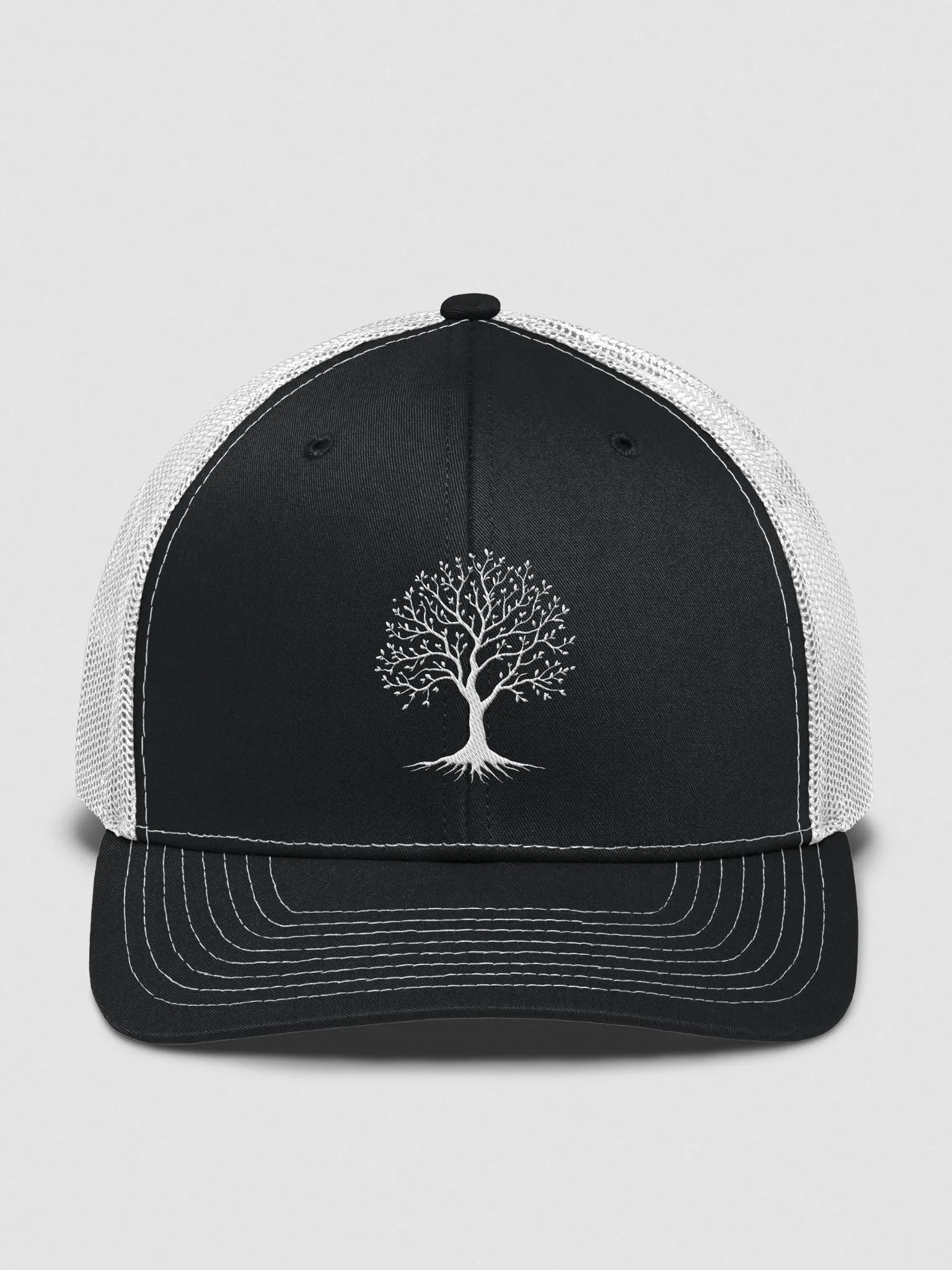 Tree of Life Christian Trucker Hat - Black/White | Proverbs 11:30 product image (1)