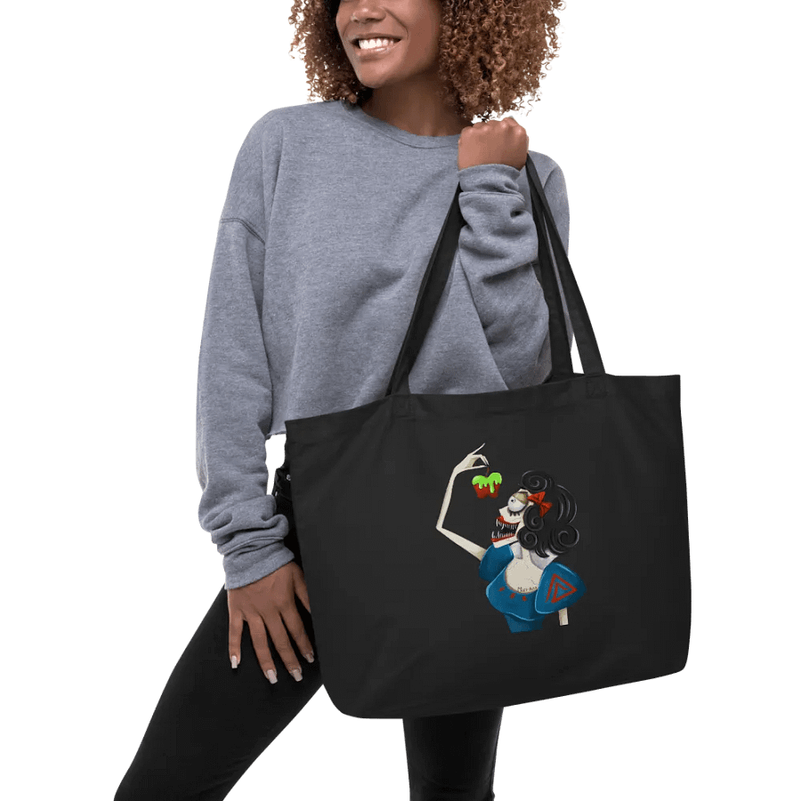 Evil White Graphic Printed Tote Bag product image (5)