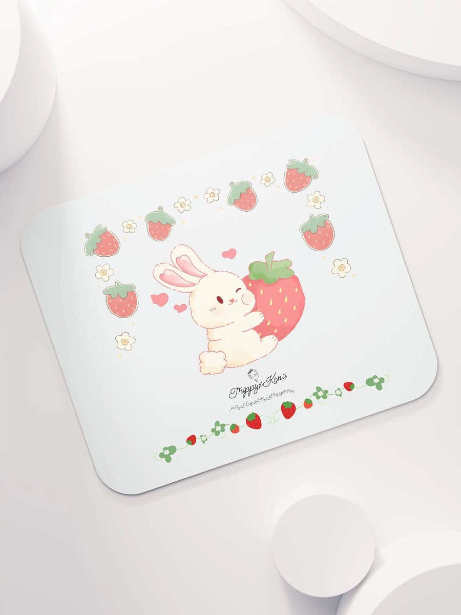 Strawberry Bunny Mouse Pad product image (7)