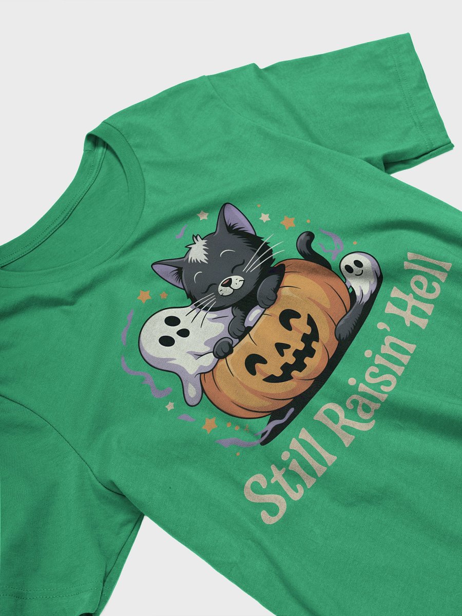 Raisin' Hell Halloween Kitty T-Shirt product image (18)