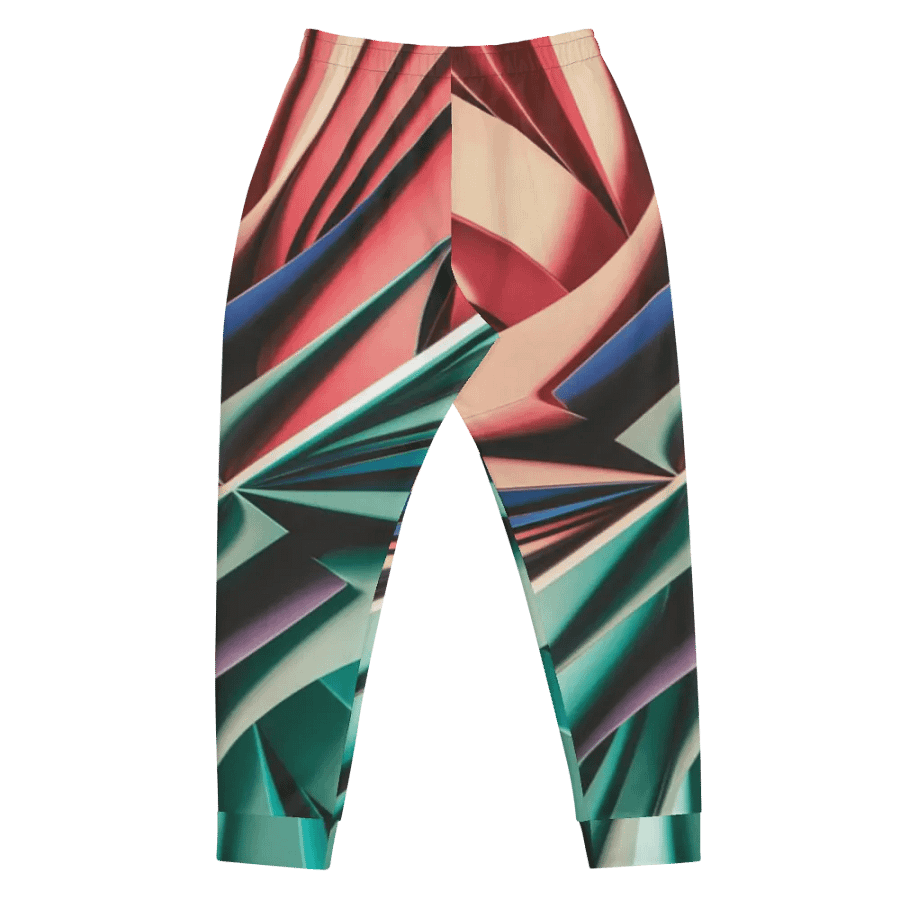 Abstract Geometric Recycled Men's Joggers in Vibrant Colors (XS-3XL) product image (3)