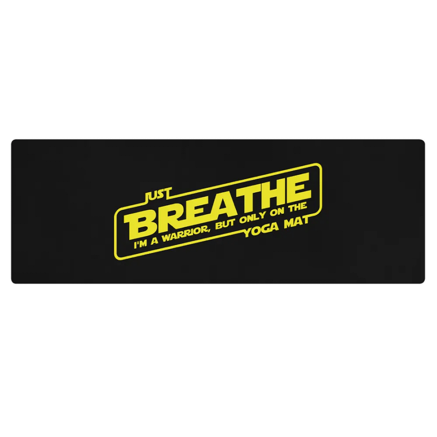 Just Breathe I'm a Warrior Yoga Mat product image (1)