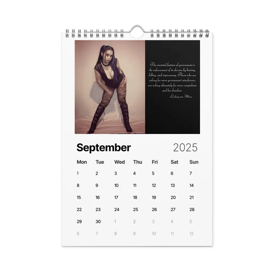 The LibertyTrap Pin-up Calendar 2025 product image (8)