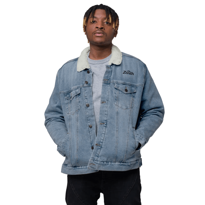 Zenith Midnight Mystery Unisex Sherpa Denim Jacket product image (2)