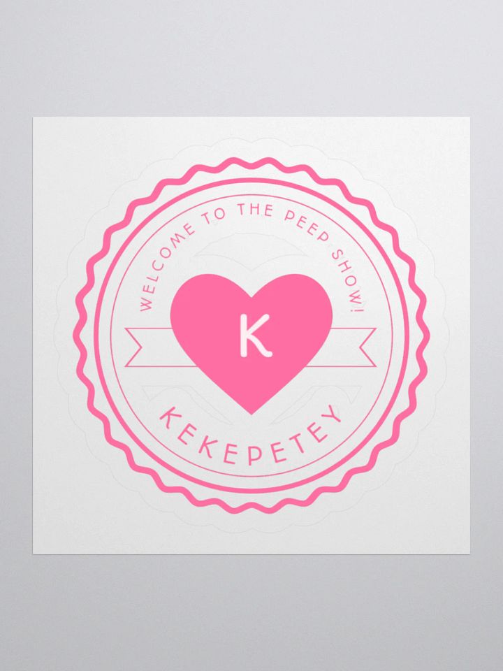 Kekepetey Logo Sticker - Pink product image (3)