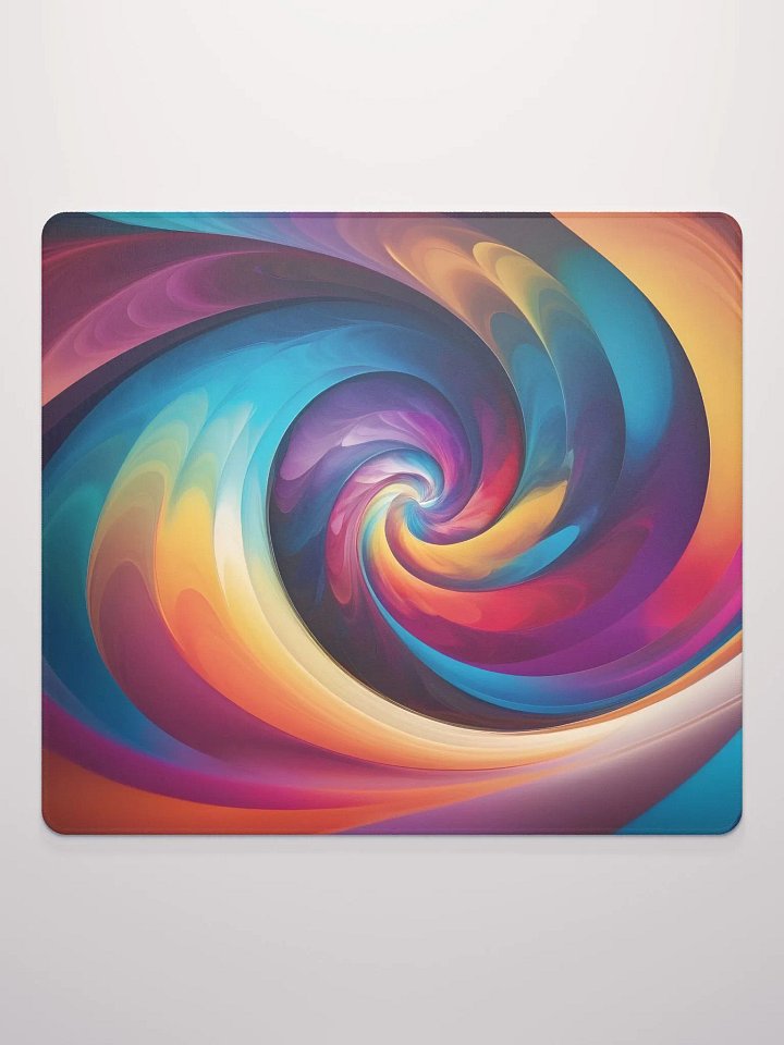 The Psychedelic Rainbow Spiral Gaming Mouse Pad product image (3)