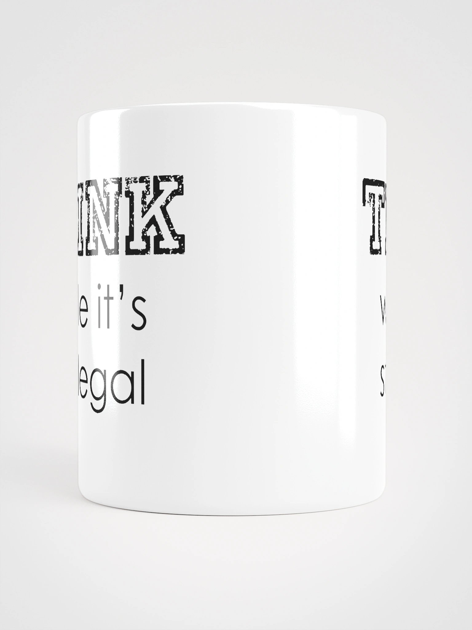 THINK glossy mug product image (6)