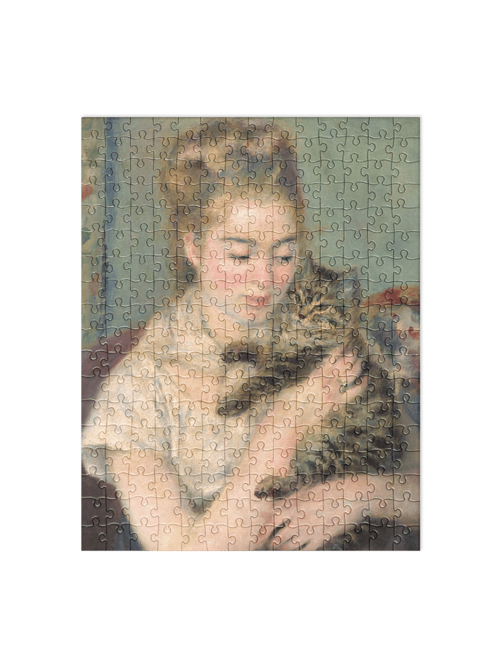 ''Woman with a Cat'' by Auguste Renoir Jigsaw Puzzle product image (1)