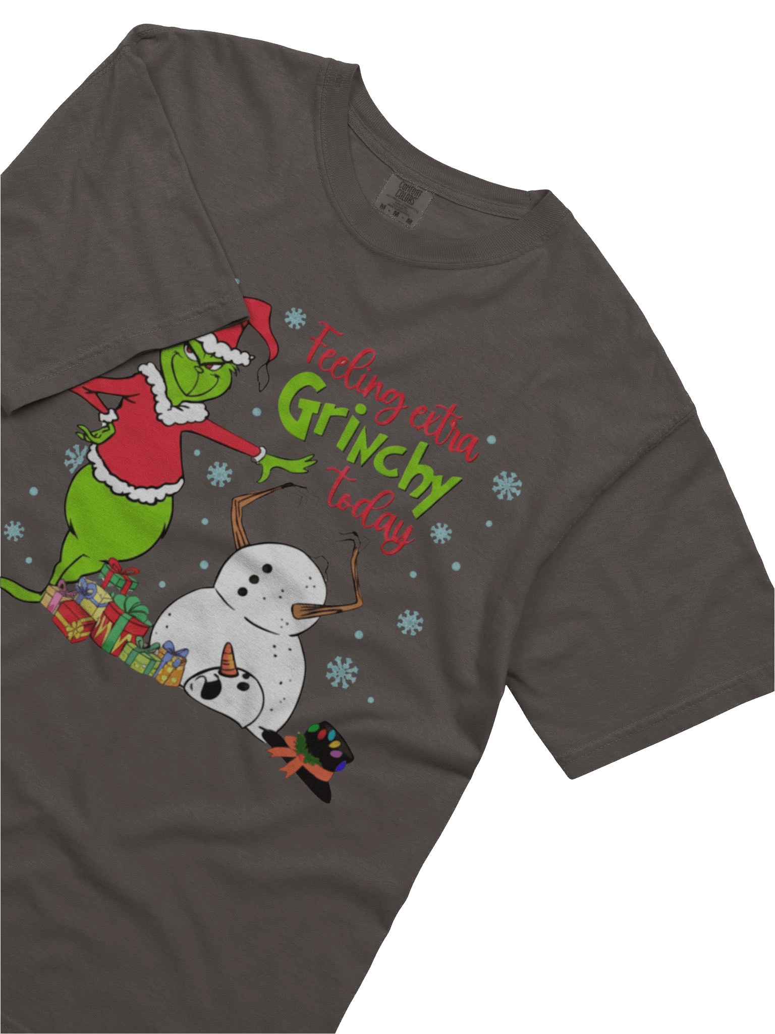 Melting Snowman Grinchy Funny Christmas Tee | Comfort Colors® T-Shirt product image (3)