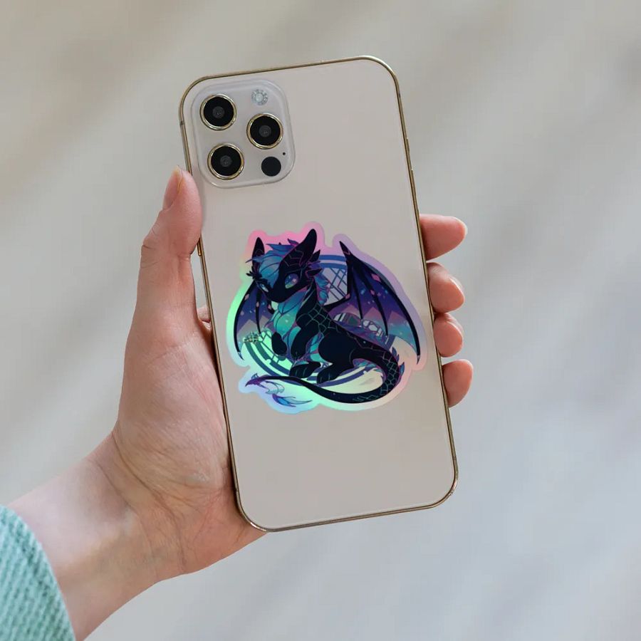 Vibrant Dragon Kiss-Cut Sticker Sheet product image (6)