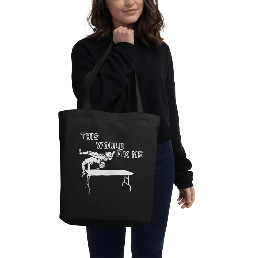 Fix Me White Print Tote product image (3)