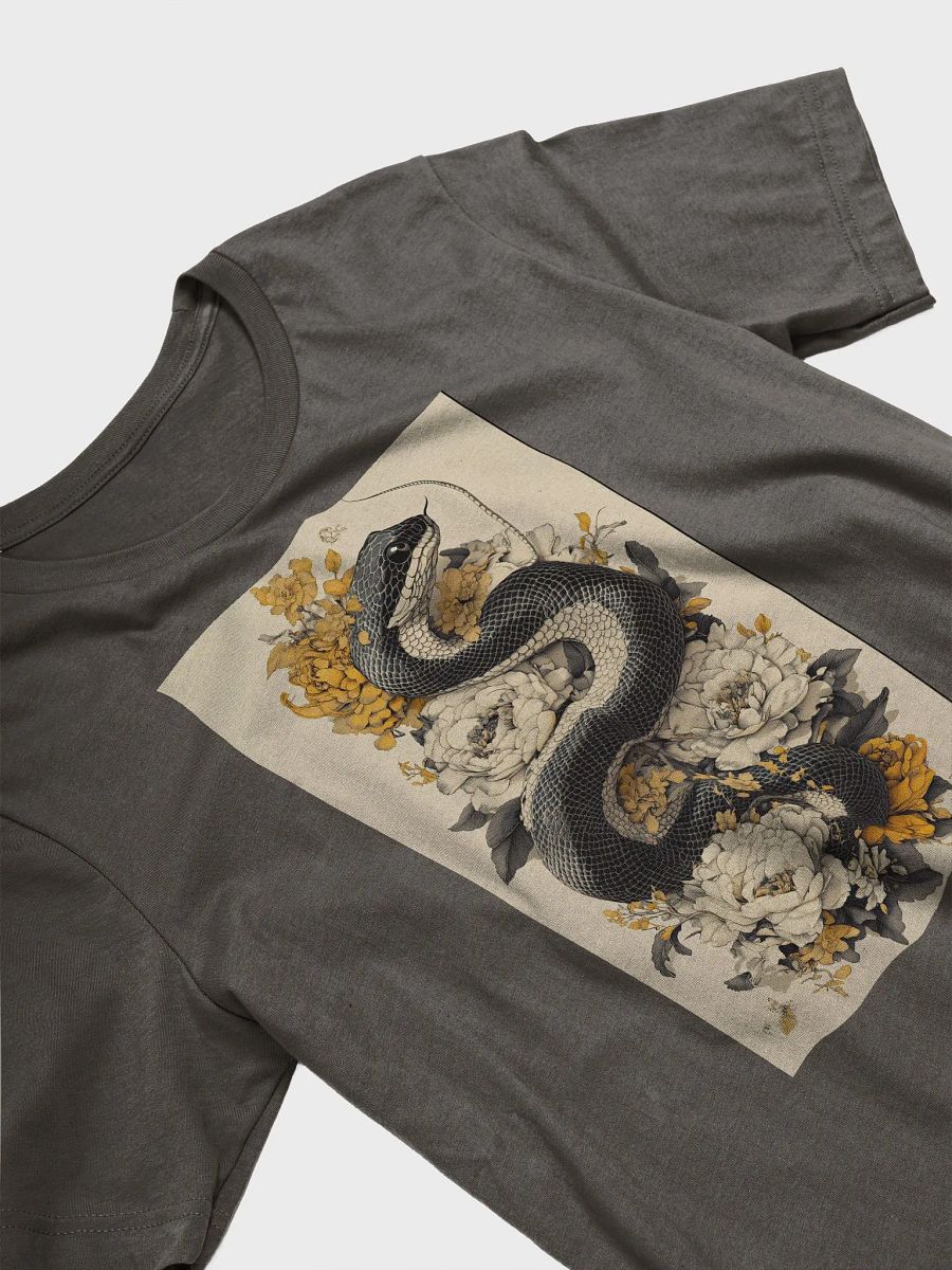 Yellow and White Floral Snake Supersoft Tee product image (10)
