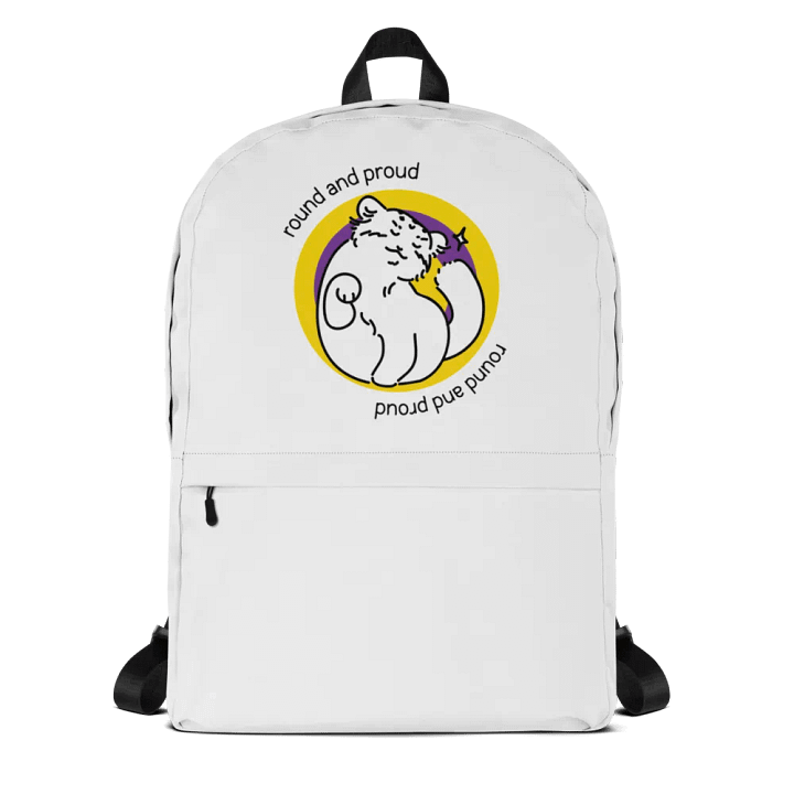 Round and Proud Manul Intersex Version - Backpack product image (1)