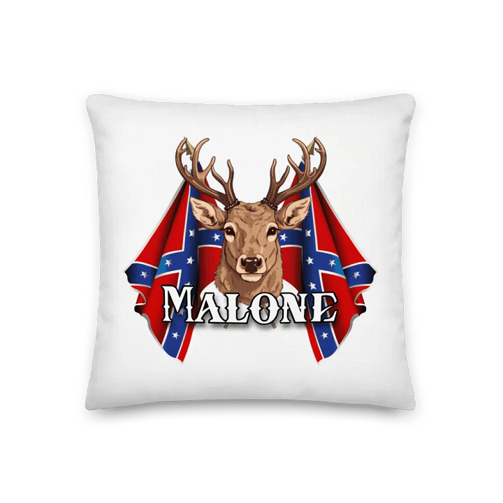 "Malone" Last Name Rebel Redneck Deer - Pillow product image (1)