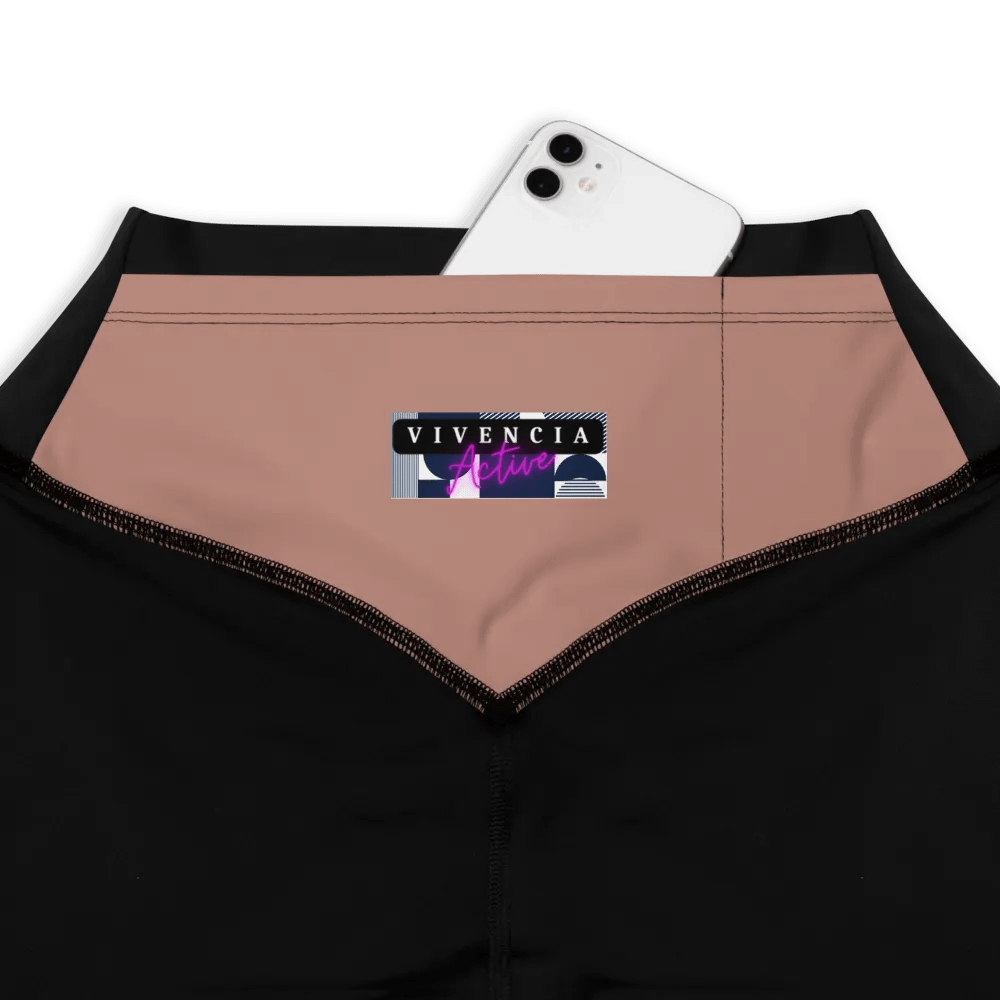 Vivencia Active Rose V Sports Leggings product image (1)