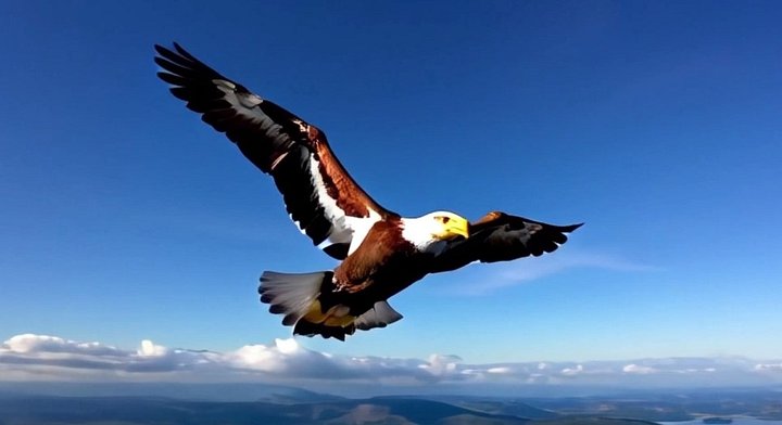Bald Eagle Flying Across The Sky 4K Generative AI for Personal and Commercial Use product image (1)