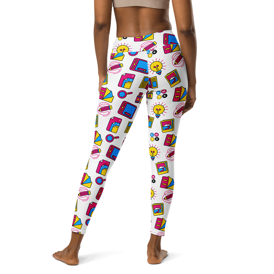 Playful Palette High-Waisted Leggings - Nostalgic Design Activewear product image (2)
