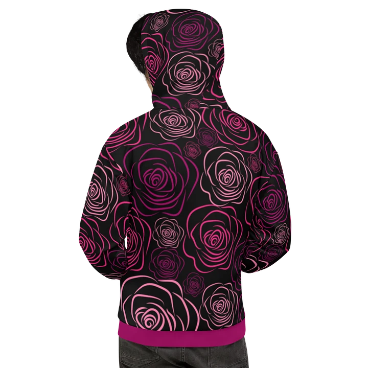 Big Pink Roses on Black Background product image (1)