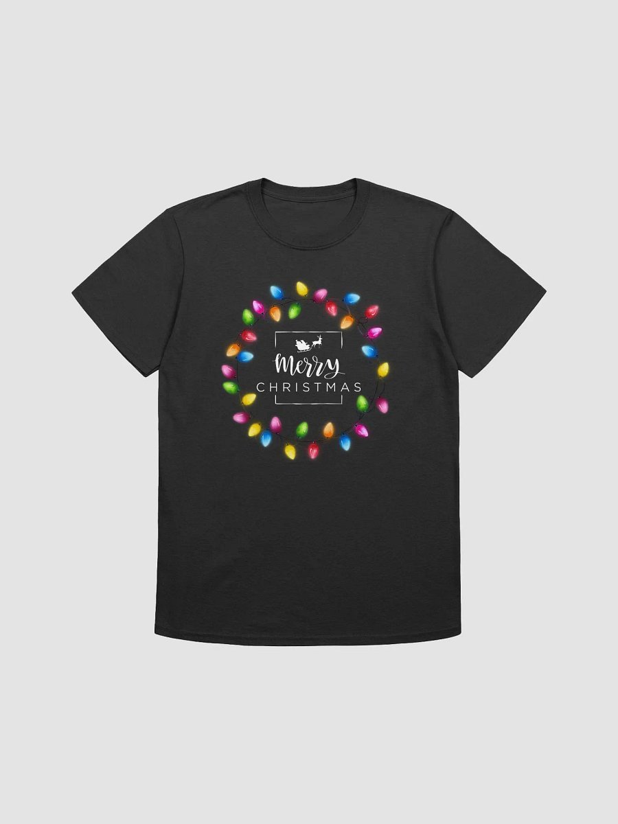 Merry Christmas Colorful Lights Unisex T-Shirt product image (1)