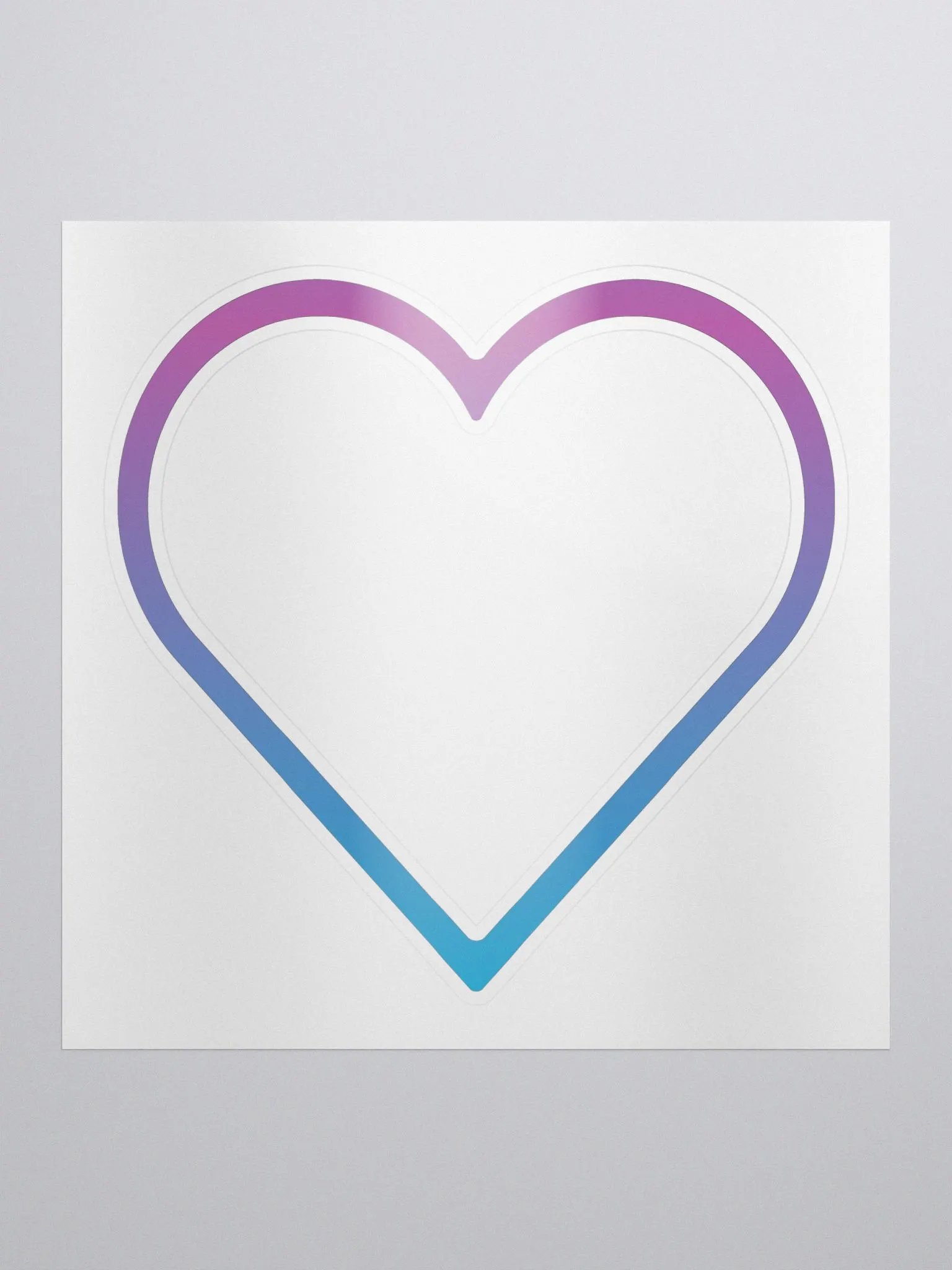 Outline Heart Sticker product image (1)