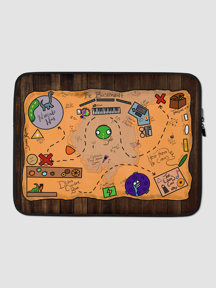 Basement Map Laptop Sleeve product image (1)