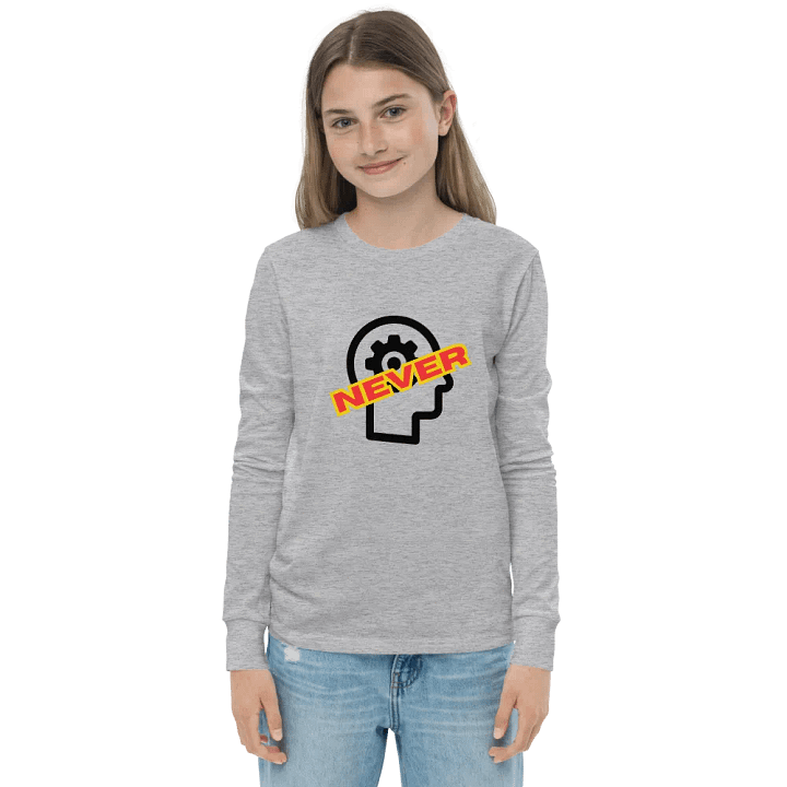 NEVER MIND Youth Long Sleeve Tee product image (1)