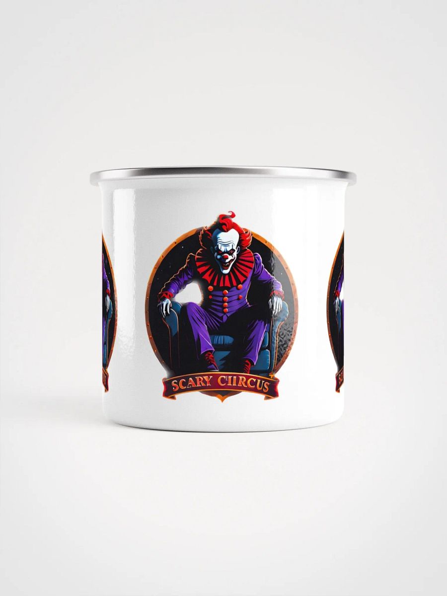 Scary Circus, creepy clown, enamel campfire mug product image (3)