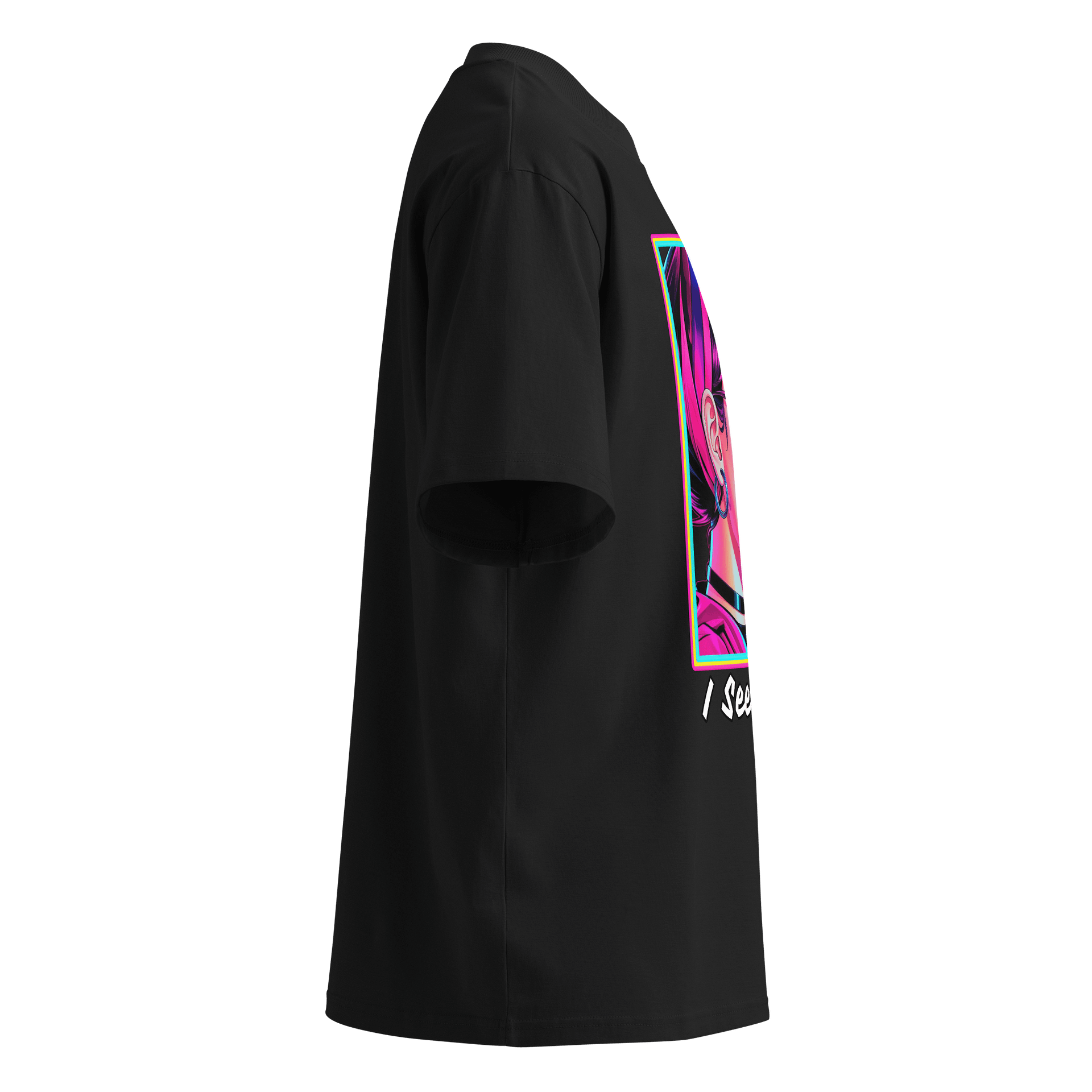 I See You - Side Eye Girl - Stanley/Stella Unisex Organic Oversized T-Shirt SATU020 product image (3)
