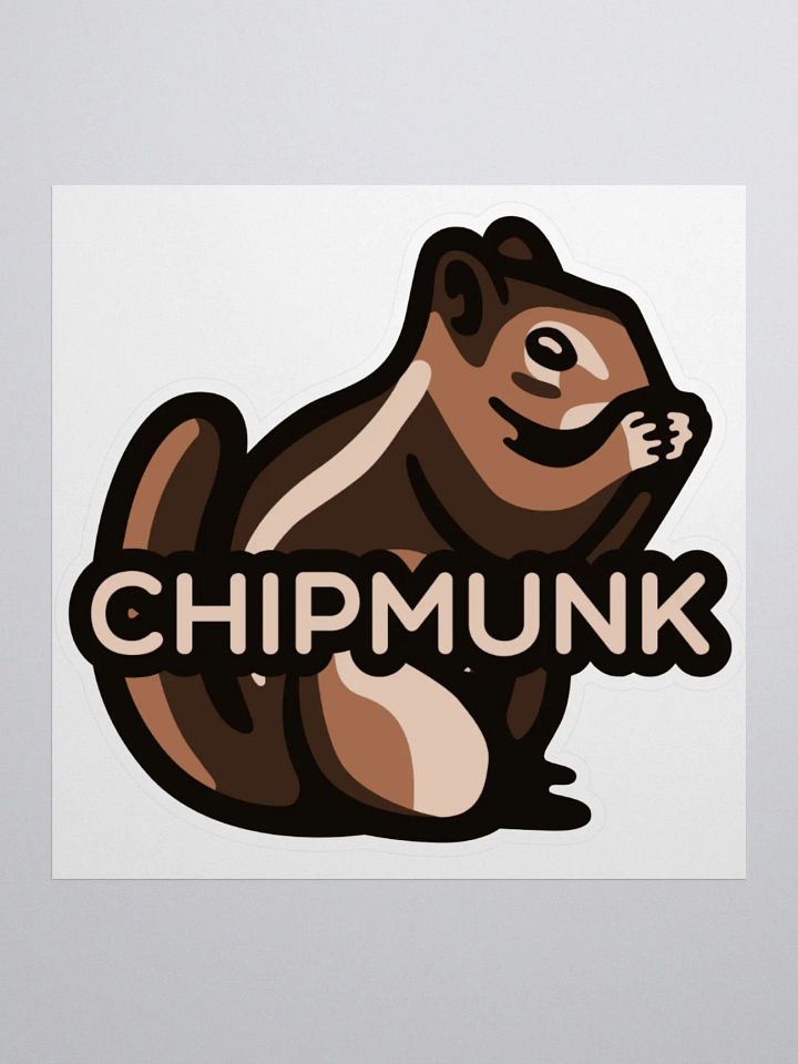 Chipmunk Logo Sticker product image (1)