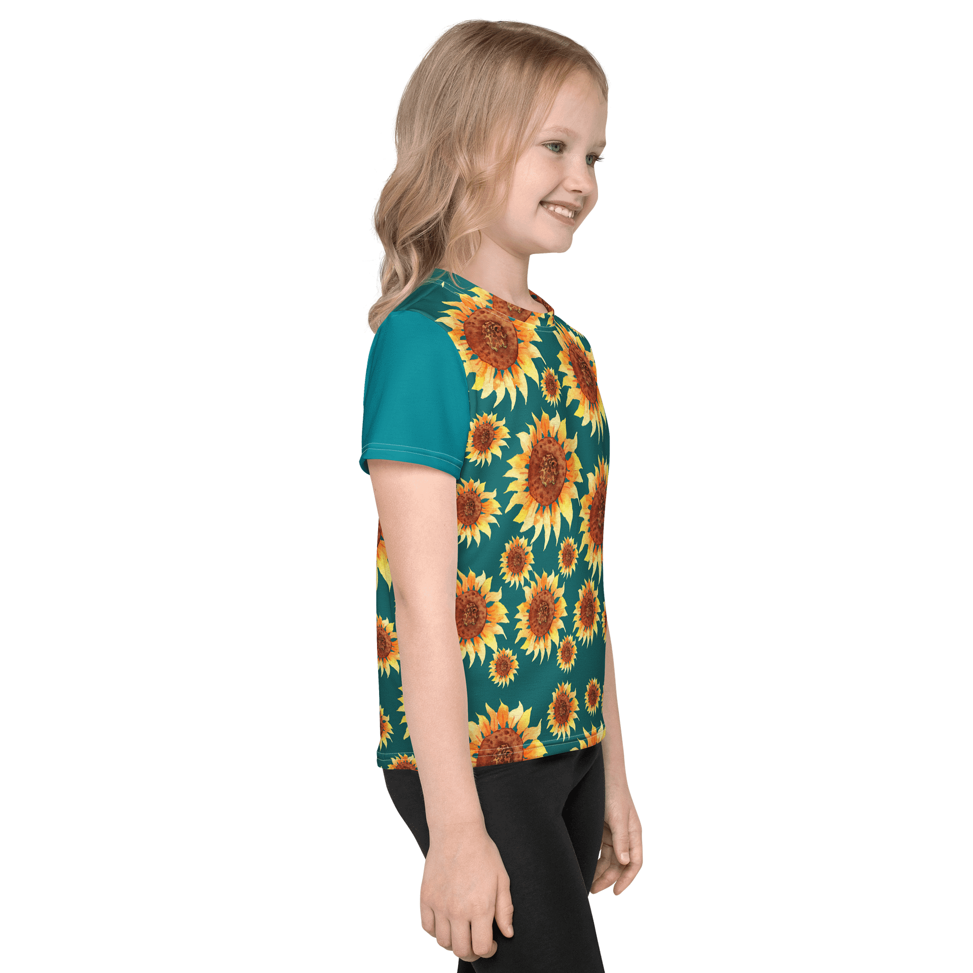Sunflower Dreams Kids Crew Neck Tee product image (5)