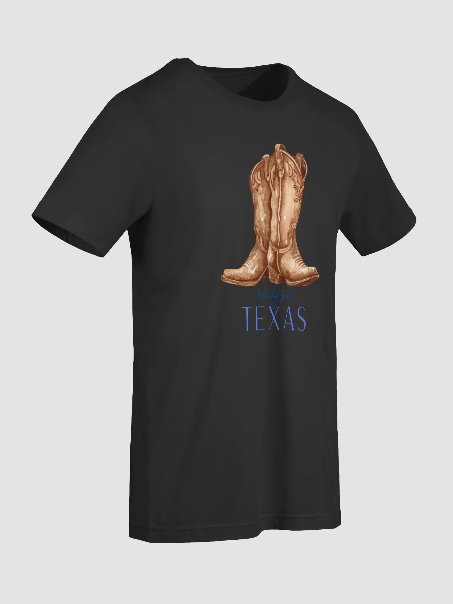 👢 Howdy From Texas T-Shirt | Bella+Canvas Unisex Tee | Cowboy Boots Western Graphic Shirt product image (68)