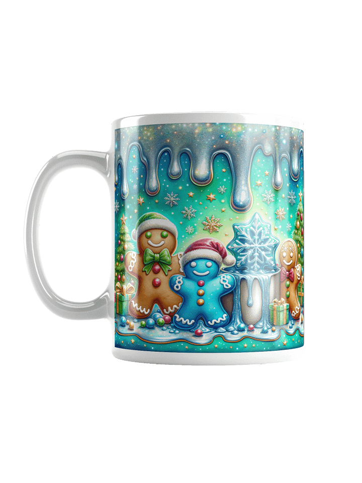 Gingerbread Wonderland Christmas Mug | Cute Cocoa and Coffee Lovers Gift | Holiday Hot Chocolate Cup | Festive Retro Xmas Mug product image (3)