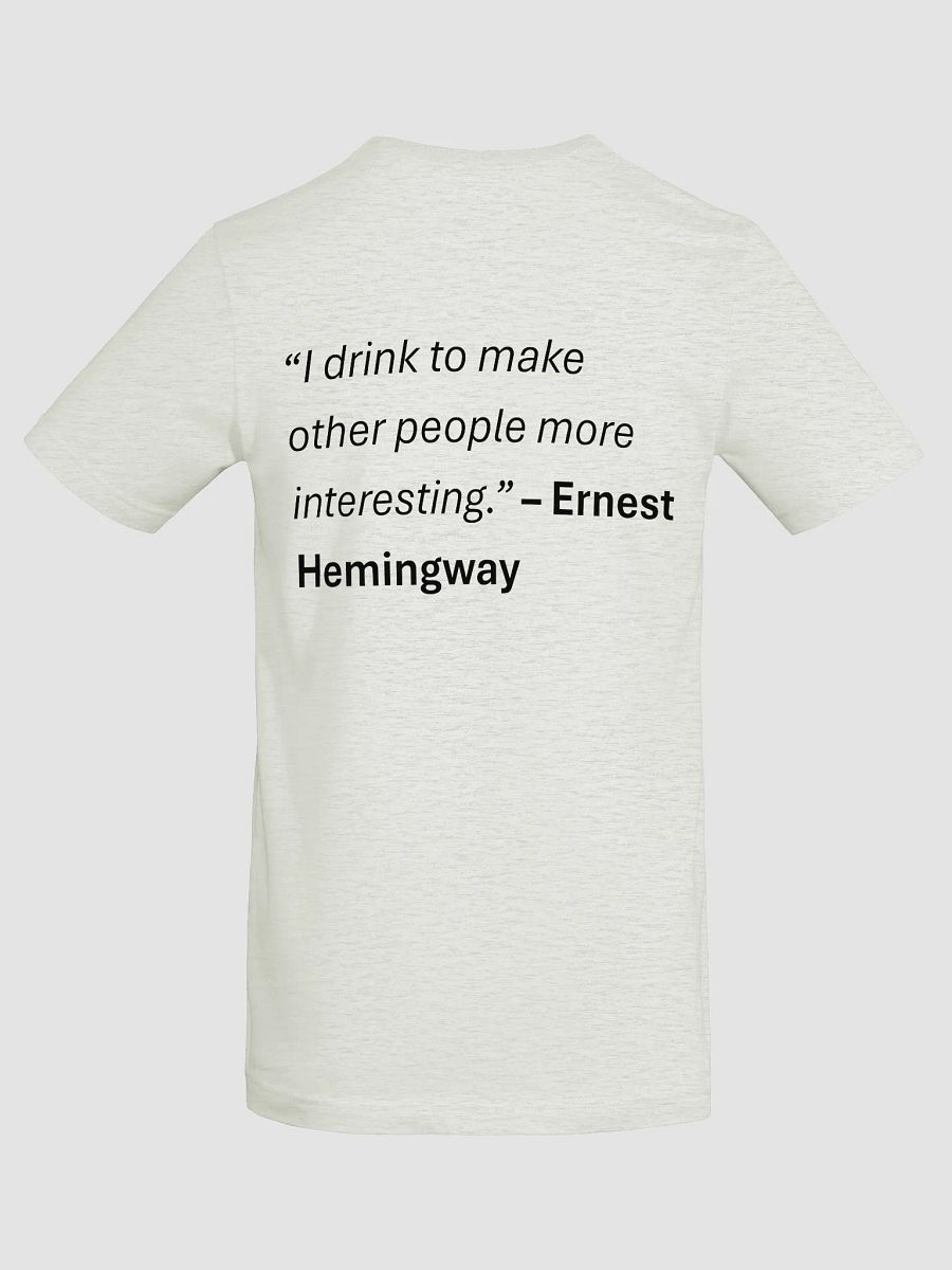 Light T-shirt (SM Logo) - Hemingway Quote product image (2)