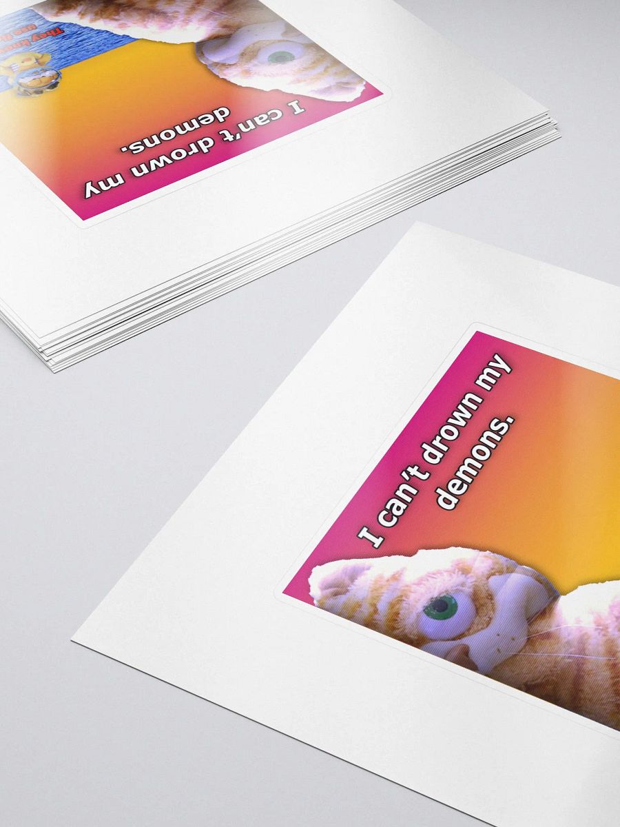 I can't drown my demons sticker product image (5)