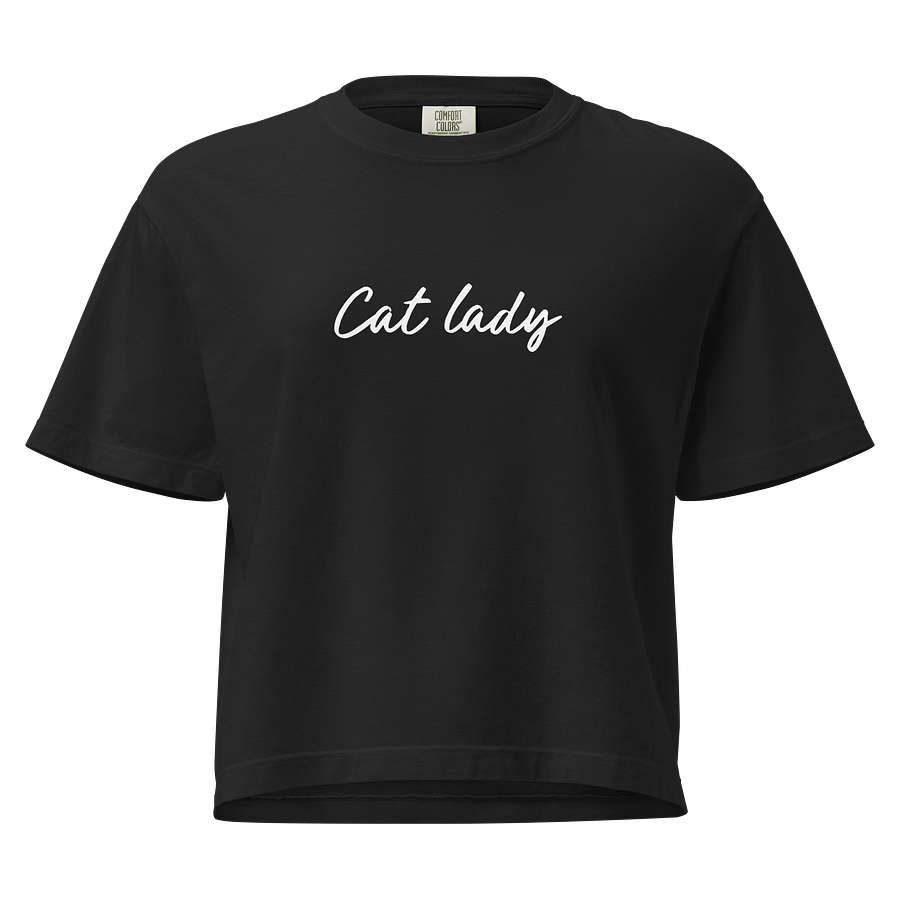 Cat Lady Tee (Women’s Boxy Fit – Heavyweight Cotton) product image (1)
