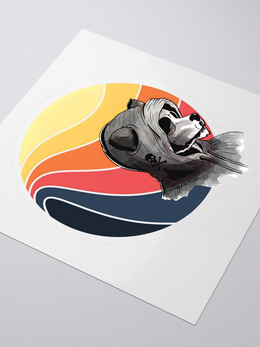 Sunset Ghostly Dog for Halloween Kiss Cut Stickers product image (5)