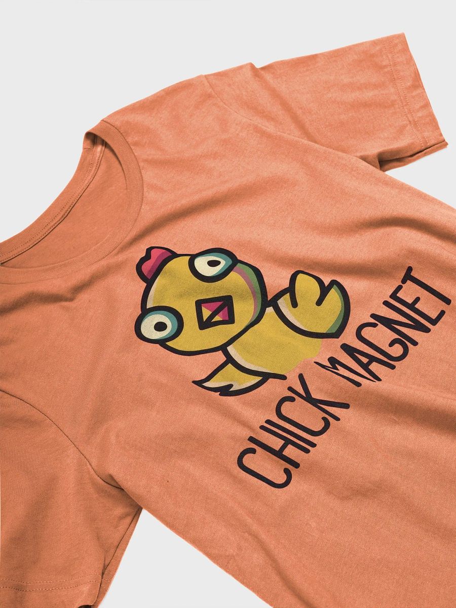 Chick Magnet Funny T-Shirt, Cartoon Chicken Graphic Tee, Casual Unisex Shirt, Cute Farm Animal Top, Humorous Gift Idea for Friends Classic Tee product image (5)