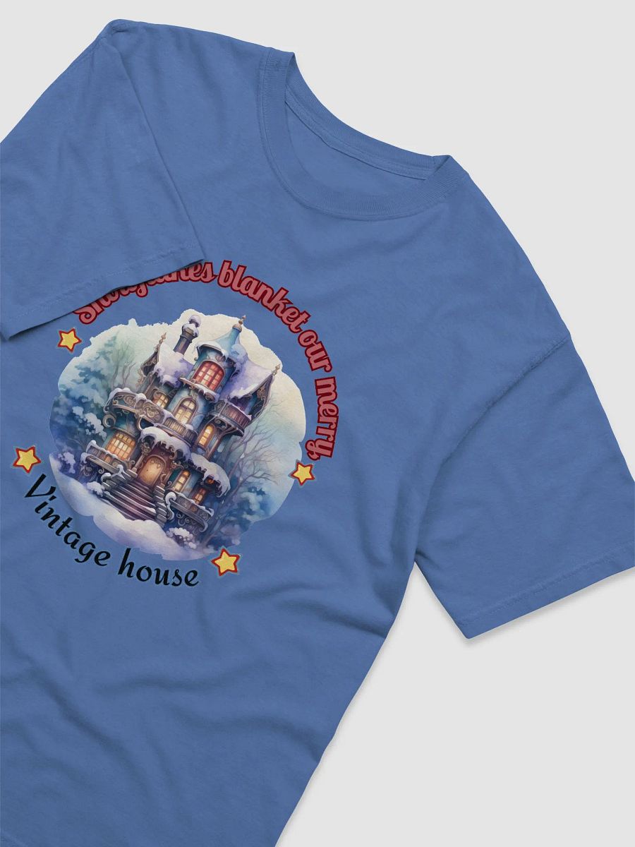 Snowflakes blanket our merry Vintage House design-Garment-Dyed Heavyweight T-Shirt product image (14)