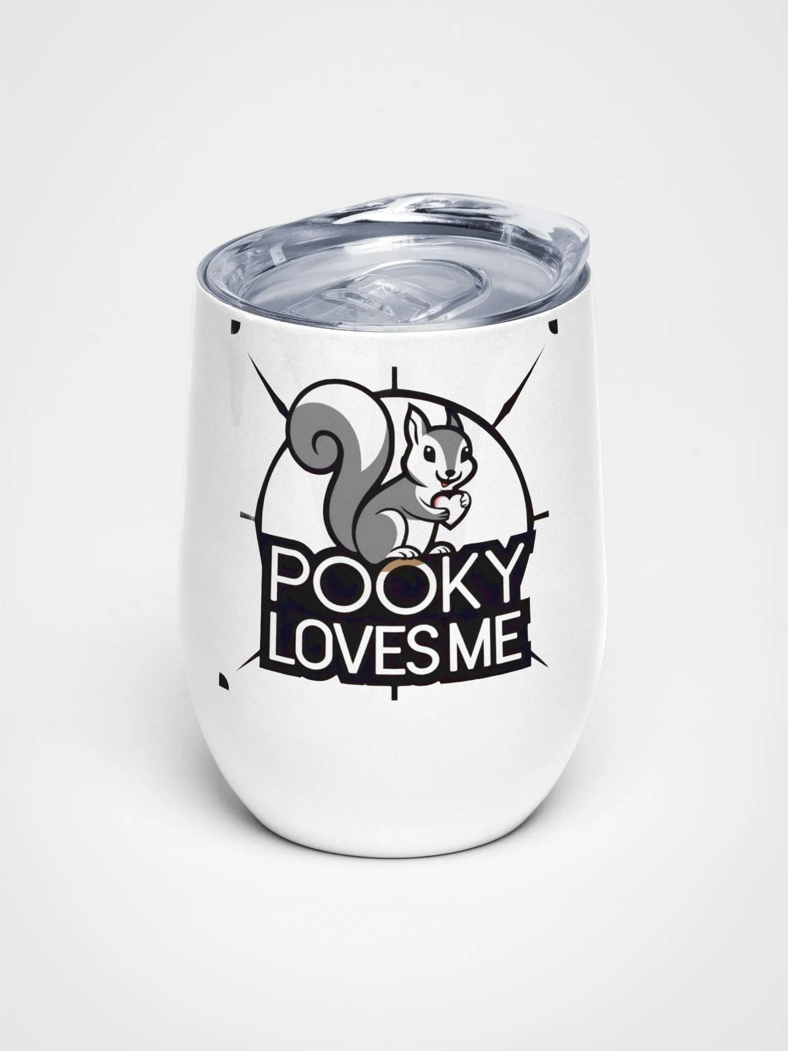 Wine Tumbler, Keeps Drinks Cold: Pooky Loves Me product image (1)