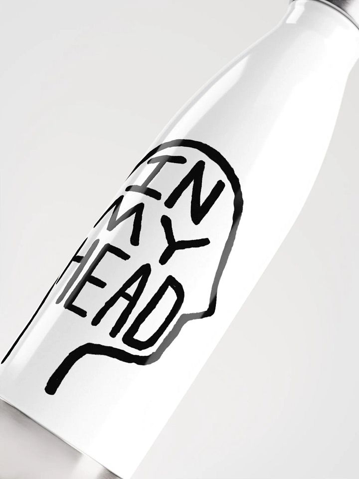 In My Head stainless steel water bottle product image (1)