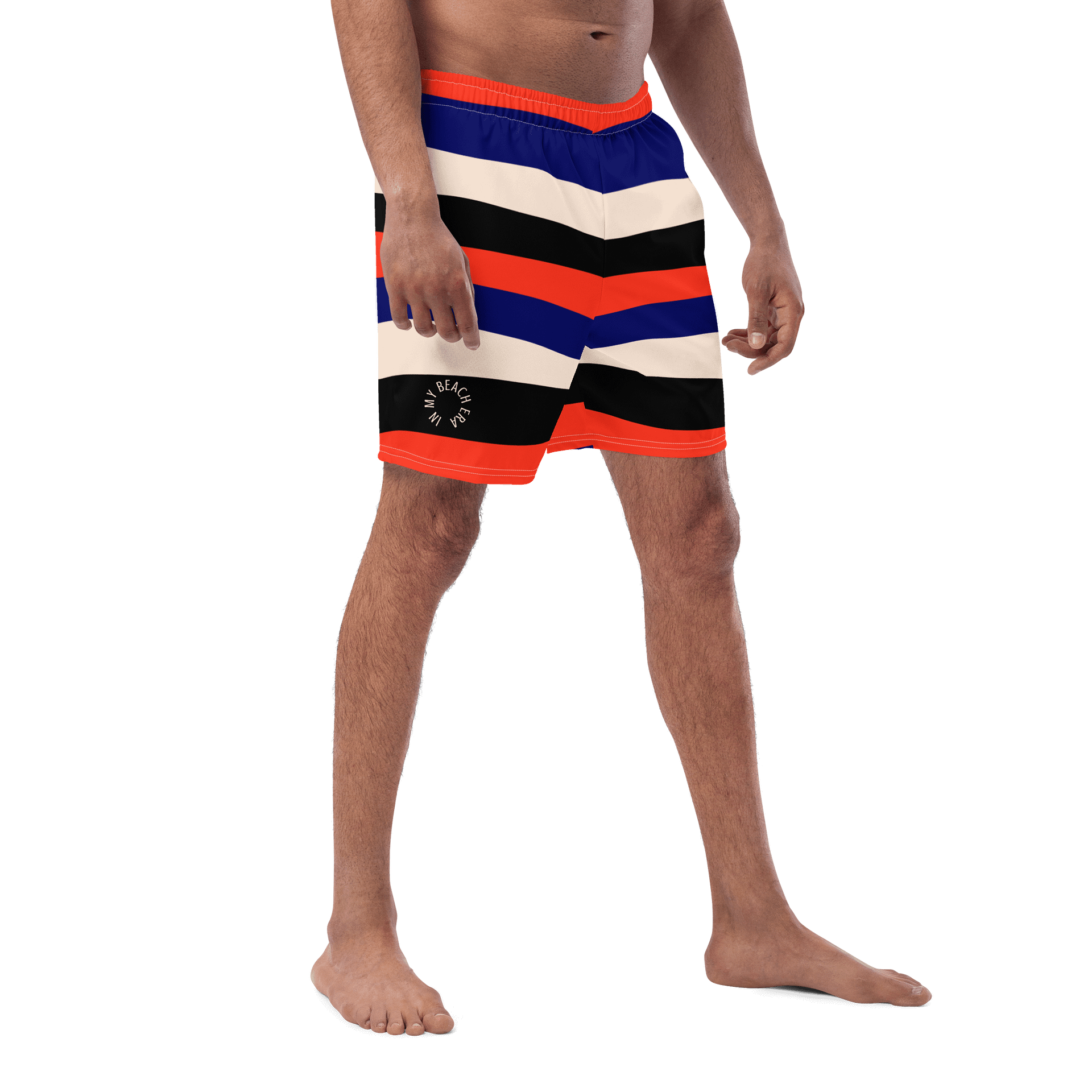 Mirrored Waves All-Over Swim Trunks product image (3)