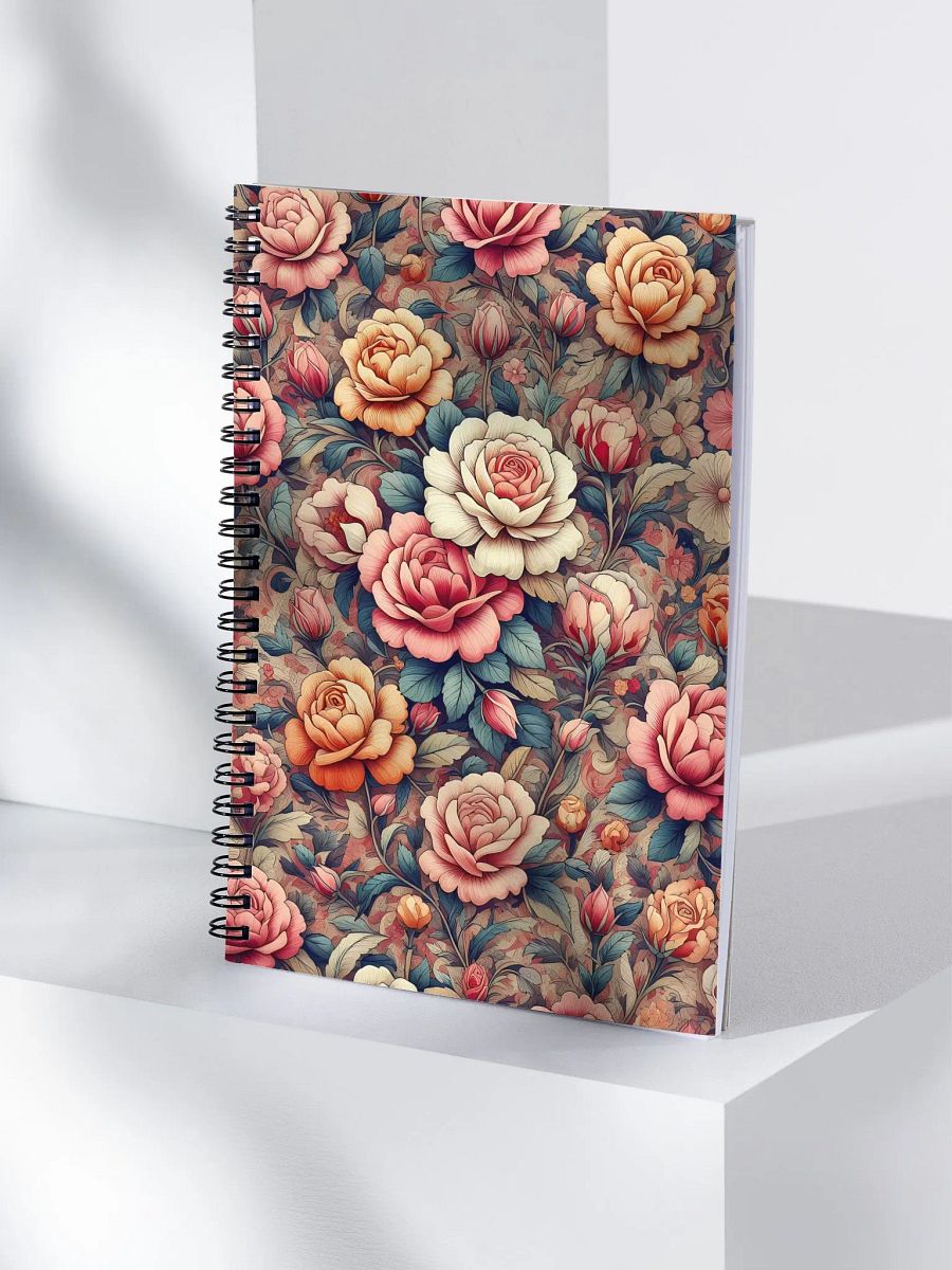 Royal Floral Spiral Notebook product image (4)
