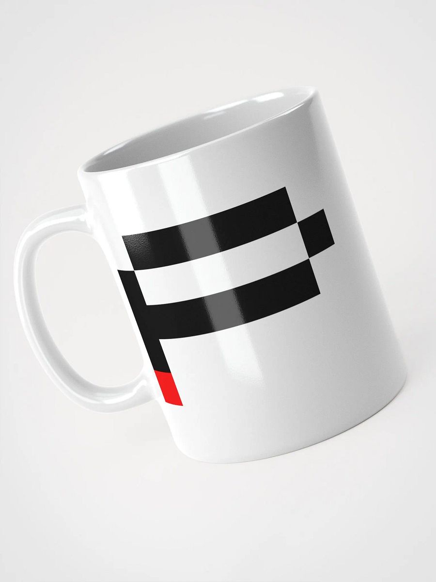 Pix Stitch 'P' White Glossy Mug product image (4)